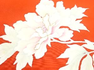 アンティーク　塩瀬 枝花模様刺繍名古屋帯